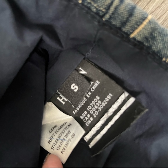 Hudson denim jacquard bomber jacket - Picture 3 of 7